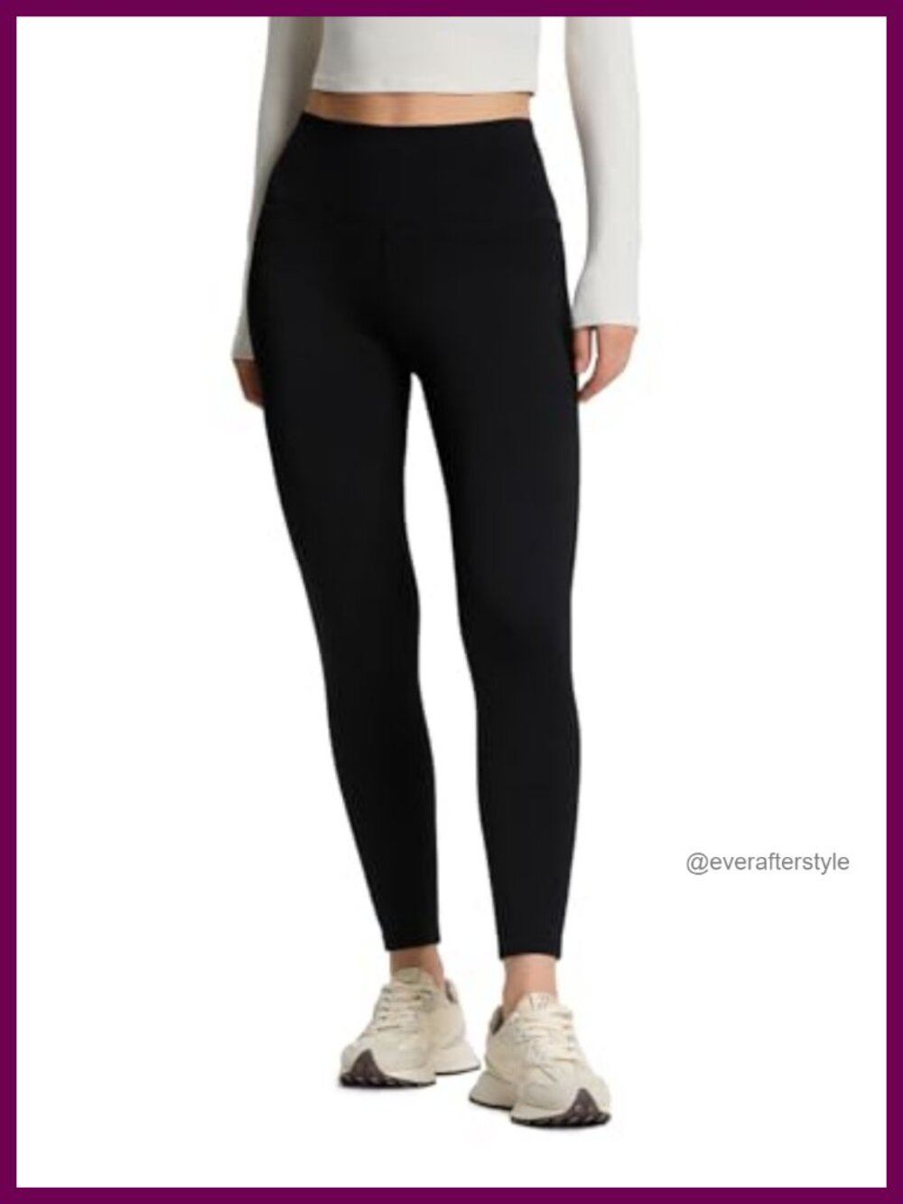 Fleece Lined Leggings Women High Rise 4-Way Stretch Pet Hair Resistant 24in